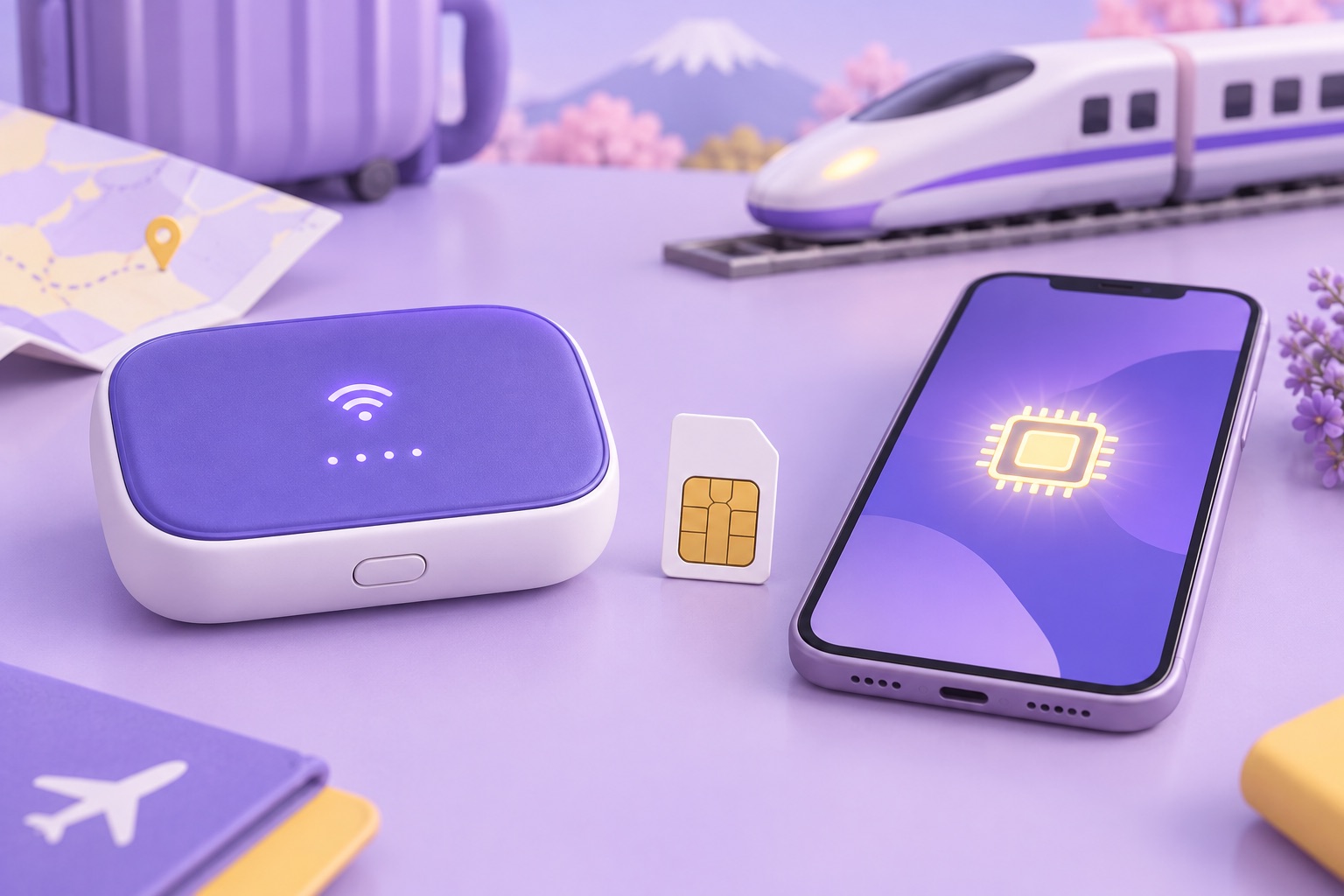 A compact pocket Wi-Fi router